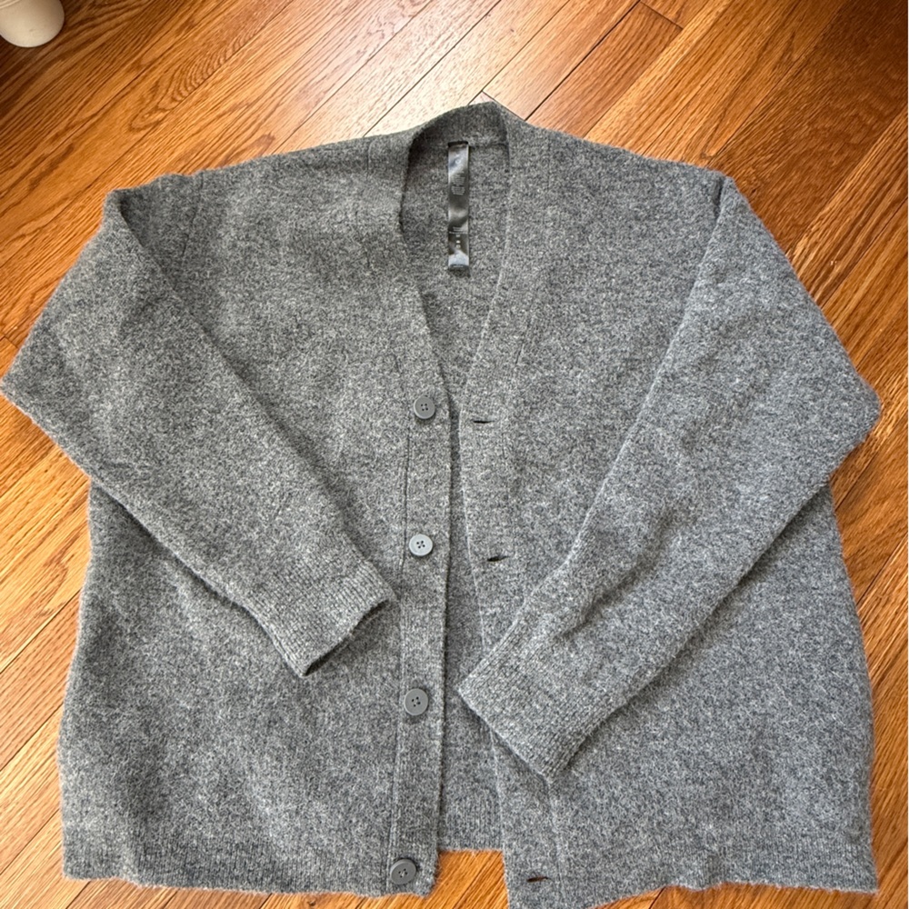 lululemon athletica Gray Cardigan Sweater